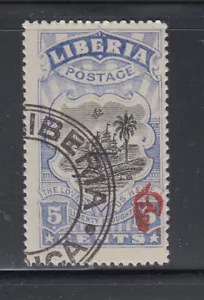 Liberia # O100 Inverted OS Error CTO Ship - Picture 1 of 1