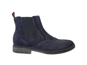 Zapatos Stivaletti Botas Safari Inglesas Hombre Green Step Ante Azul Elástico - Imagen 1 de 7