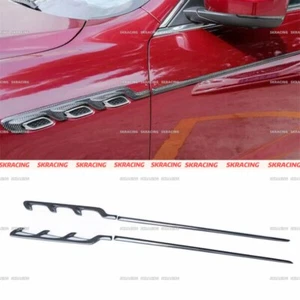Real Carbon Fiber Side Air Vent Fender Trim Strip For Maserati Levante 2017-2020 - Picture 1 of 9