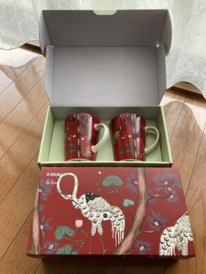 iittala Taika 15th Anniversary Mug Cup 400ml Red Pair Set with Box Unused Japan - Image 1 of 4