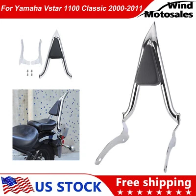 Backrest Sissy Bar For Yamaha V-Star / Dragstar XVS 1100 Classic 2000-2011 Foto 1 de 4