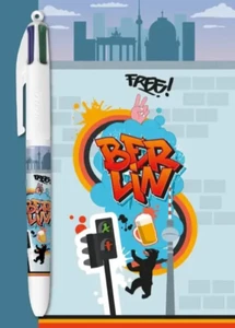 BIC STYLO 4 COULEURS COLLECTOR - EDITION BERLIN - DIE MAUER & STREET ART - Picture 1 of 1