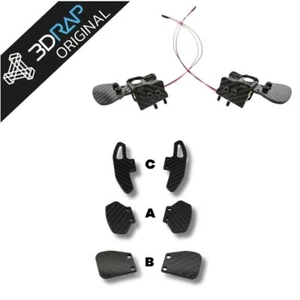 UNIVERSAL MAGNETIC PADDLES PRO FOR CUSTOM STEERING WHEELS – CARBON FIBER - Picture 1 of 3