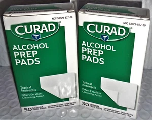 Curad Alkohol Vorbereitung Pads Dicke Alkoholtupfer 2-lagige Pad, Menge 2 (50 Pads) Ea. # - Bild 1 von 1