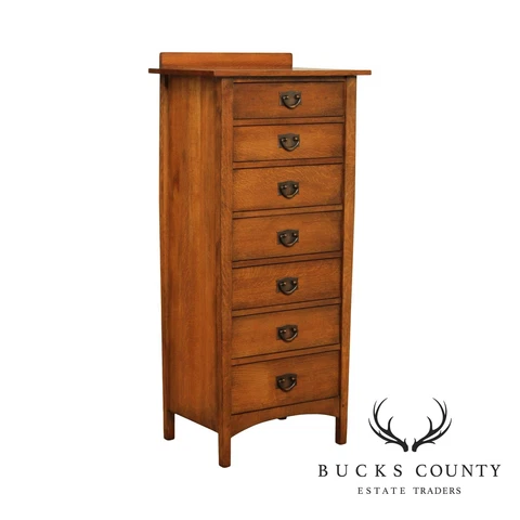 Stickley Mission Collection Harvey Ellis Oak Lingerie Chest Cover