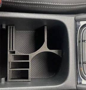 Cup Holder Insert Divider for Skoda Kodiaq or Karoq Car Vehicle 2 Large Cups - Picture 1 of 5