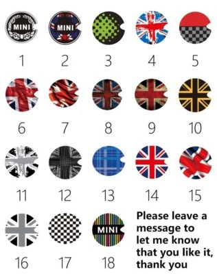 Todo Mini Cooper Union Jack Pegatina Decoración Calcomanía Coche Tanque de Combustible Tapa de Gas Cubierta Foto 1 de 4