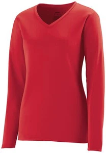 Augusta Sportswear 1788 Women Long Sleeve NexGen Wicking Ultra Stylish T-Shirt - Picture 1 of 15