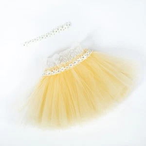 Newborn Baby Girl Tutu Skirt Dress Headband Photography Props Studio Photo Shoot - Picture 1 of 15