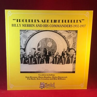 BILLY MERRIN & HIS COMMANDERS Trouble Are Like Bubbles 1988 UK Vinyl LP - Image 1 of 4
