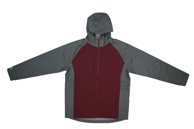 Holloway Ropa Deportiva Raider Chaqueta Softshell Estampado de Carbono Granate Cremallera Completa Luz M Foto 1 de 4