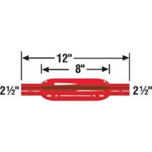 CHERRY BOMB 87522CB PAQUETE DE VIDRIO PAQUETE DE VIDRIO SILENCIADOR ROJO 2,5 ENTRADAS RECTO NUEVO - Imagen 1 de 1