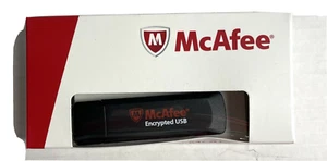 McAfee Encrypted USB Standard USB-ST02-8GBPFA 8 GB USB 2.0 Flash Drive - Picture 1 of 6
