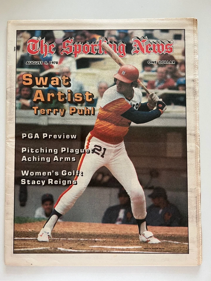 August 5, 1978 issue of The Sporting News- Terry Puhl - Image 1 of 1