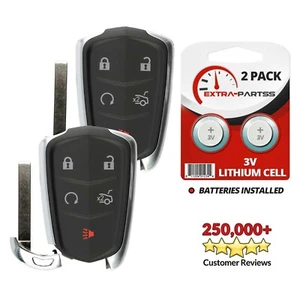 2 For 14 2015 2016 2017 2018 Cadillac ATS CTS Keyless Smart Prox Remote Key Fob - Picture 1 of 6