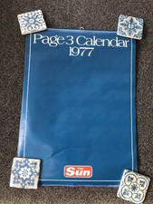 Page Three The Sun 1977 Topless Calendar Vanya Rita Pennington Nina Carter Etc