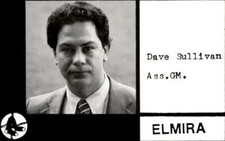 1987 Elmira Pioneers (Black) Cain #3 Dave Sullivan AGM - NM Baseball Card