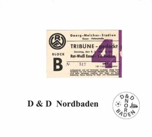 Ticket / Eintrittskarte 68/69 RL Rot Weiß Essen - VfL Bochum - A2 - Imagen 1 de 1