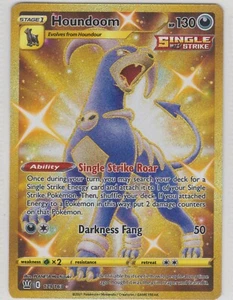 Pokemon JCC SS Estilos de Batalla 179/163 Houndoom Secret Gold Tarjeta Rara - Imagen 1 de 1