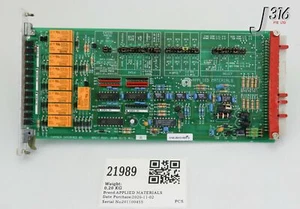 21989 APPLIED MATERIALS PCB, ASSY RTP CHAMBER INTERFACE, 0190-35310 0100-35175 - Picture 1 of 9