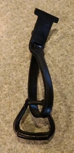 Staffa sella nera anni 60-70 originale/orig Marx Johnny West con cinturino buone condizioni - Foto 1 di 2