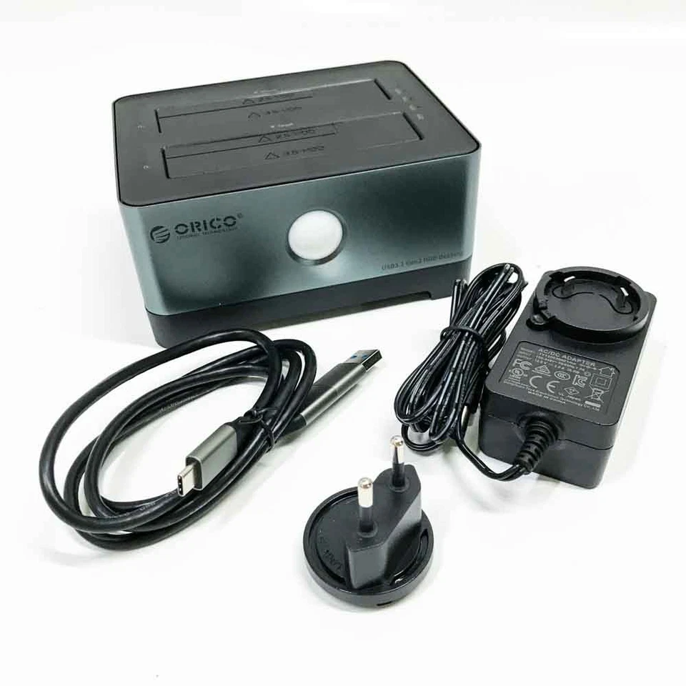 ORICO RGB Offline-Klon Festplatten Dockingstation USB C ,6Gbps Aluminium USB - Bild 1 von 4