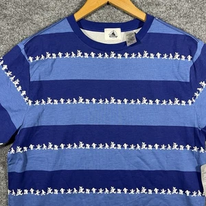 Neu Neu mit Etikett Disney Parks gestreiftes blau weiß Mickey and Friends T-Shirt Medium M - Bild 1 von 7