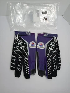 Under Armour Warp Superbowl Gloves 4XL Purple/Black Baltimore Ravens NFL MRK D2 - Picture 1 of 13