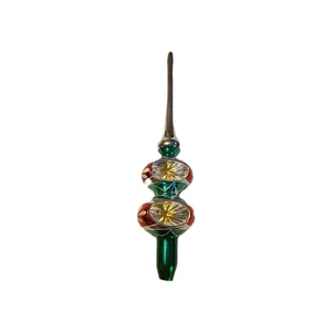 Vintage Bradford Christmas Trimmeries meteor Glass Tree Topper   11.5” - Picture 1 of 5