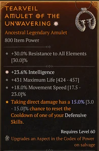 💥DIABLO 4💥SEASON 9💥Amulet💥GA Intelligence + Life + Movement Speed - Picture 1 of 1