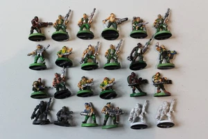 Menge 24 Warhammer 40K Catachan Dschungelkämpfer IG Metall Vintage Minis 32mm GW - Bild 1 von 5