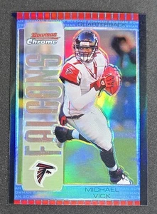 2005 Bowman Chrome Blue Refractor #4 Michael Vick - SP - /250 - Bild 1 von 2