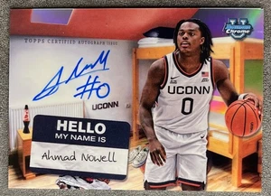 Ahmad Nowell 2024-25 Bowman Chrome Campus Dorms Refractor On Card Auto RC - Picture 1 of 2