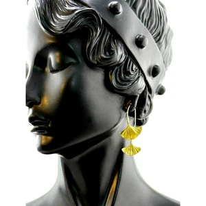 Michael Michaud Ginkgo Double Drop Wire Ohrringe - Bild 1 von 3