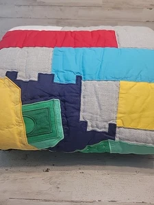 Pottery Barn Kids Handcrafted LEGO Quilt, Twin - Picture 1 of 2