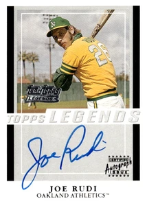 JOE RUDI 2003 TOPPS TEAM LEGENDS on card AUTO AUTOGRAPH!! 🔥🔥 OAKLAND A'S - Bild 1 von 2