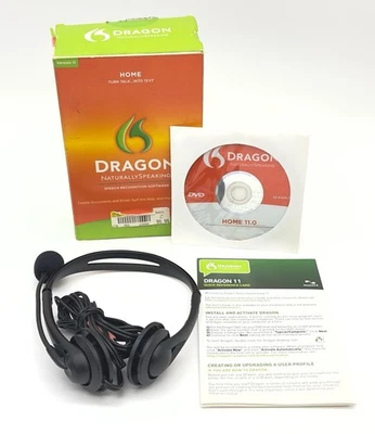 Dragon Nuance Naturally Speaking Home V.11 Speech Recognition Software READ! - Image 1 of 4