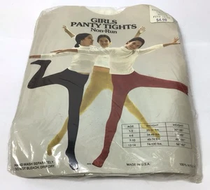 Medias bragas blancas vintage para niñas talla 12-14 - Imagen 1 de 4