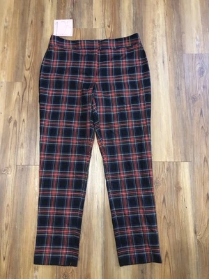 Pantalones de Colección Tommy Hilfiger Ashby Tobillo Preppy a Cuadros Talla 8 Tartán Antiguo Vacaciones Foto 1 de 4
