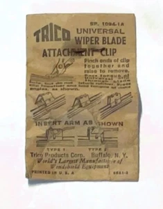 Trico SP. 1094-1A Universal Wiper Blade Attachment Clip NOS Vintage - Foto 1 di 4