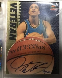Jerome Williams 1997-1998 Score Board Rookie Signature Autograph Pistons 15/300 - Picture 1 of 1