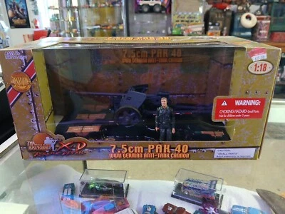 Ultimate Soldier 1:18 German 7.5cm Pak 40 Anti-Tank Cannon & Soldier No. 10146 - Image 1 of 4