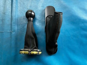 BMW Mini One/Cooper/S varilla de cambios y aleta de freno de mano (punto marrón/azul) R56 - Imagen 1 de 2