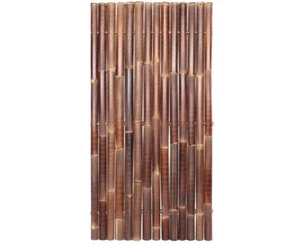 Bambuswand 180x90cm schwarz-braun starr "Gigant1" aus Wulung Bambus mit Durch. 6 - Bild 1 von 5