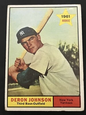 1961 Topps Deron Johnson #68 New York Yankees VG/EX - Image 1 of 2