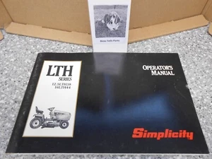 Simplicity LTH Series 12.5LTH38 16LTH44 Operator's Manual  1704544 - Picture 1 of 6