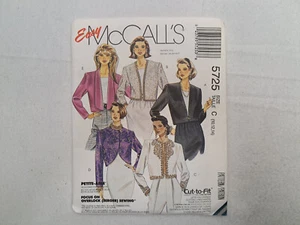 McCall's Schnittmuster - Misses' Cropped gefütterte Jacken (10-14) #5725 - ungeschnitten - Bild 1 von 5