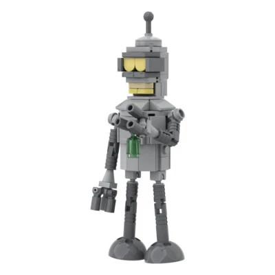 MOC Futurama Bender Robot Building Block Cartoon Movable Mecha Bricks KIDS Gifts