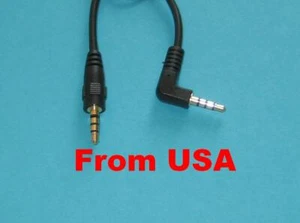 Three 1 ft . 3.5mm (1/8") Stereo 4-Pole TRRS Male to Male Right U Adapter Cable - Picture 1 of 1