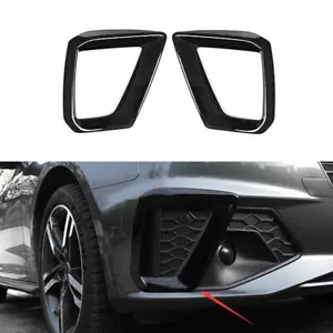 2PCS Front Bumper Fog Lamp Bezel Frame Trim Molding For Audi A4 A5 B9 2020-2021 - Picture 1 of 10